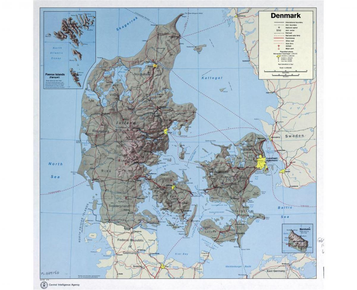 aeroporturile internaționale din danemarca hartă