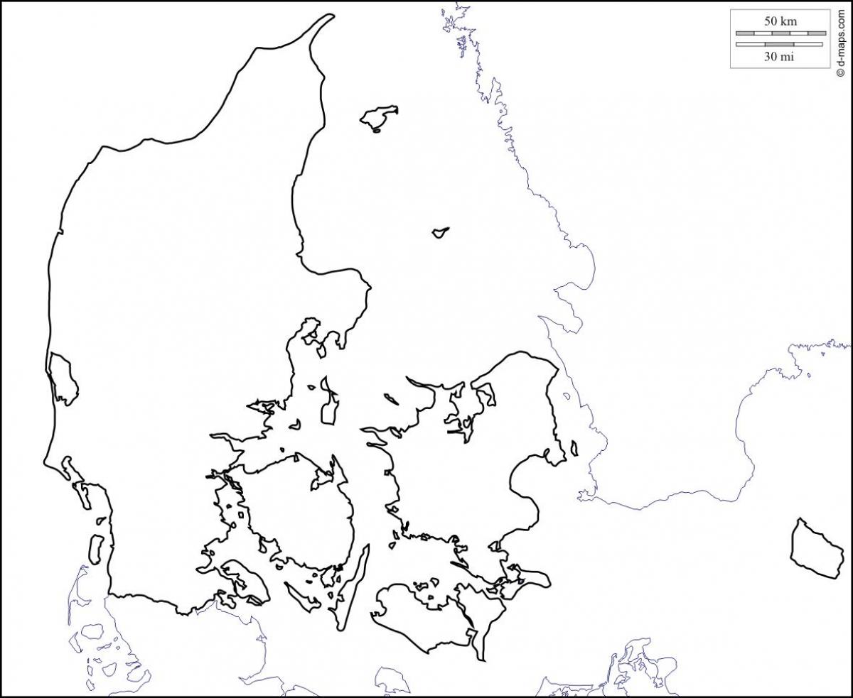 Harta de contur danemarca
