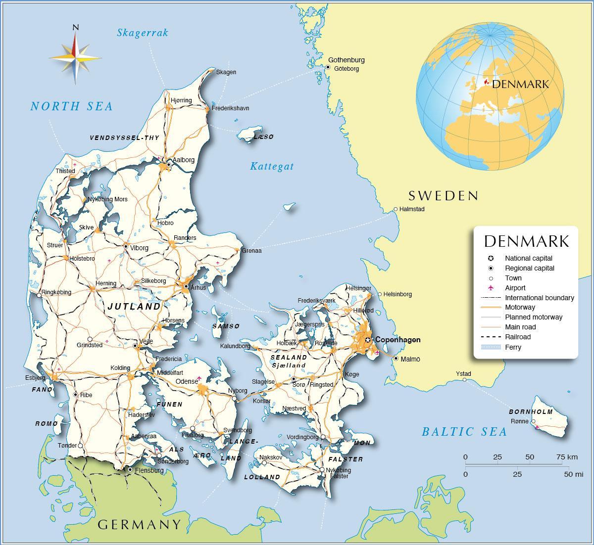 harta danemarca