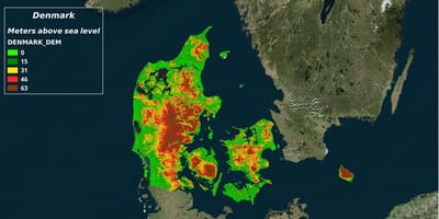Harta danemarca climatice 