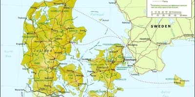 Harta danemarca geografie 