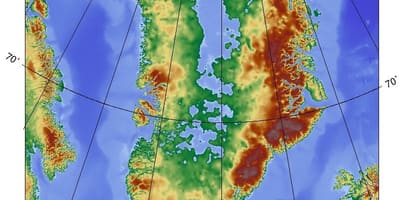 Harta danemarca topografice