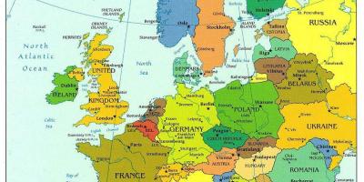 Danemarca Hartă Hărți Danemarca Europa De Nord Europa